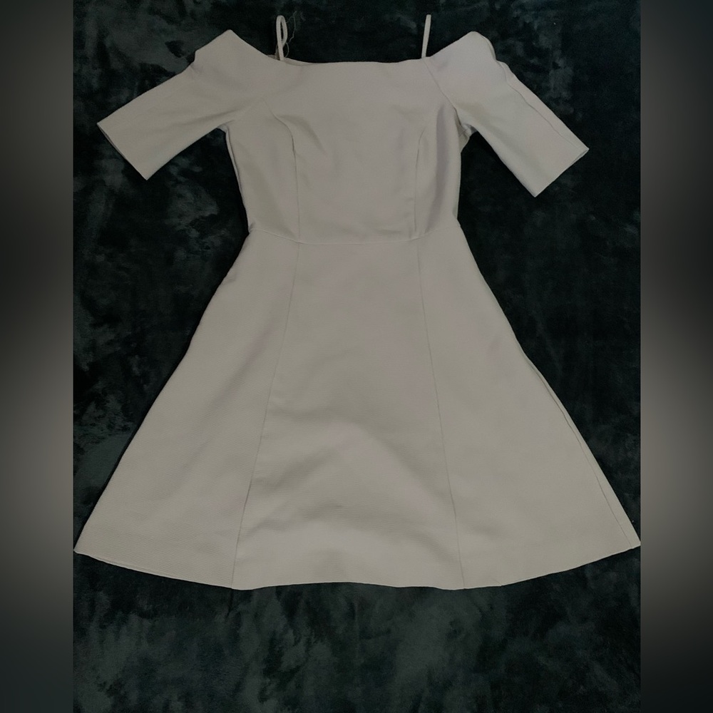 Tan Dress with pockets.